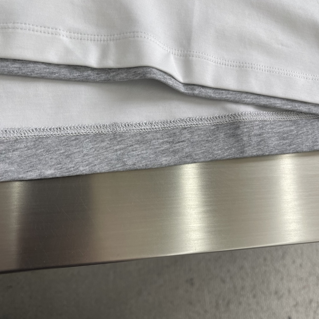 -Brunello Cucinelli BC 假两件圆领短袖T恤 2026SS早春新款短袖 男士日常出门