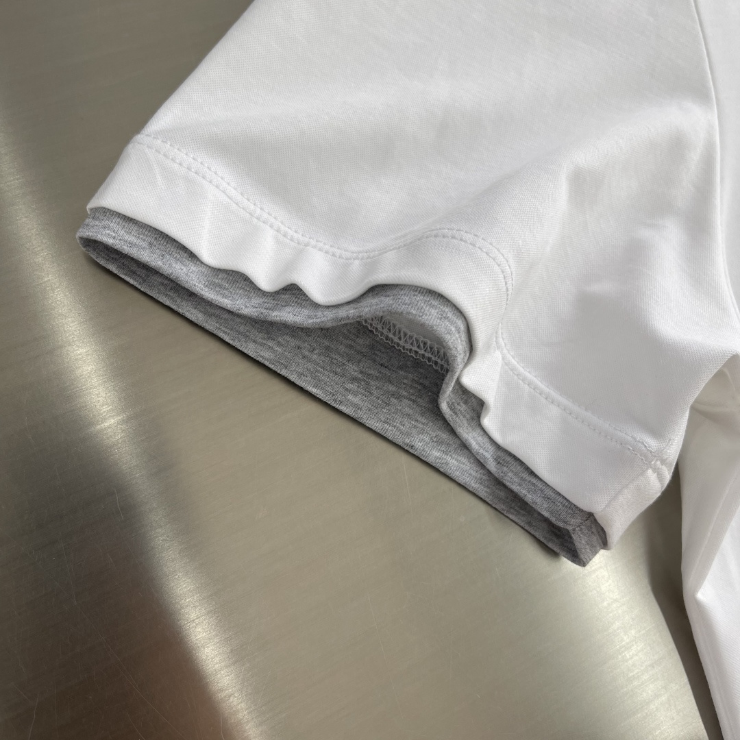 -Brunello Cucinelli BC 假两件圆领短袖T恤 2026SS早春新款短袖 男士日常出门