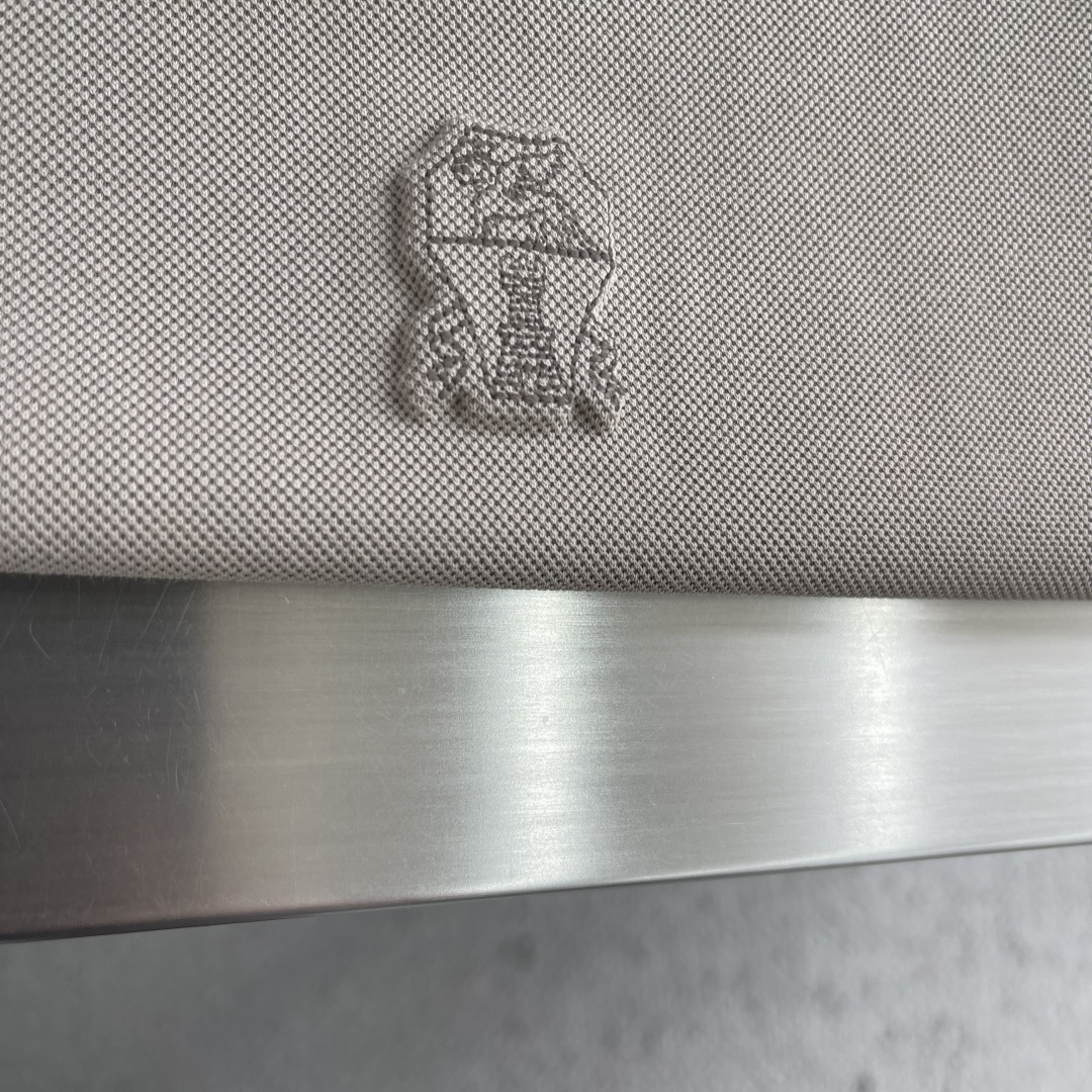 -Brunello Cucinelli BC 刺绣短袖T恤 定制密织平纹有机棉 紧密细腻 舒适贴肤 标志