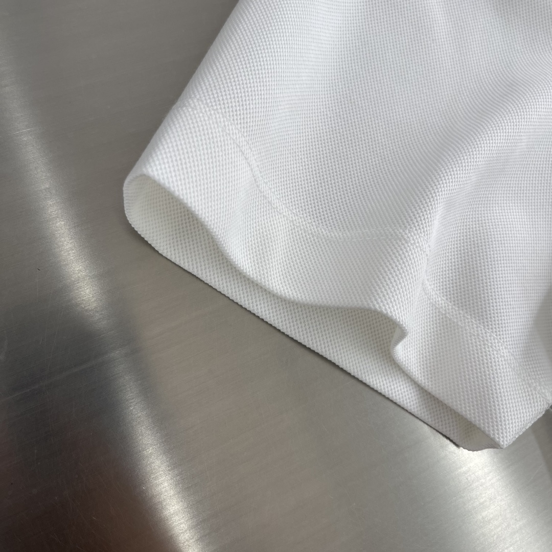 -Brunello Cucinelli BC 刺绣短袖T恤 定制密织平纹有机棉 紧密细腻 舒适贴肤 标志