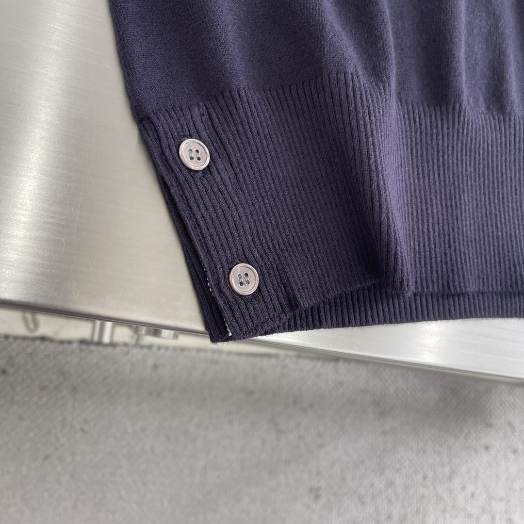 -TB 26SS网球拍针织Polo16针60支棉沙线精仿 把美式学院风焊在身上的针织短袖谁能拒绝一件自带