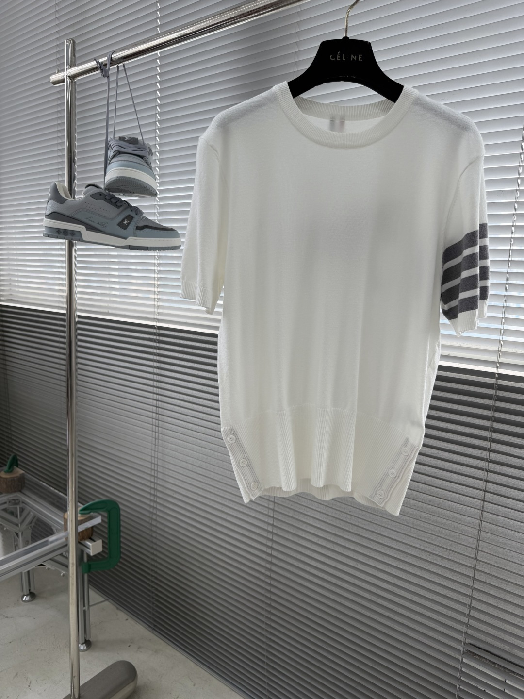 -TB 26SS后背小马 圆领短袖棉沙线精仿 把美式学院风焊在身上的针织短袖🎾 谁能拒绝一件自带高级感的