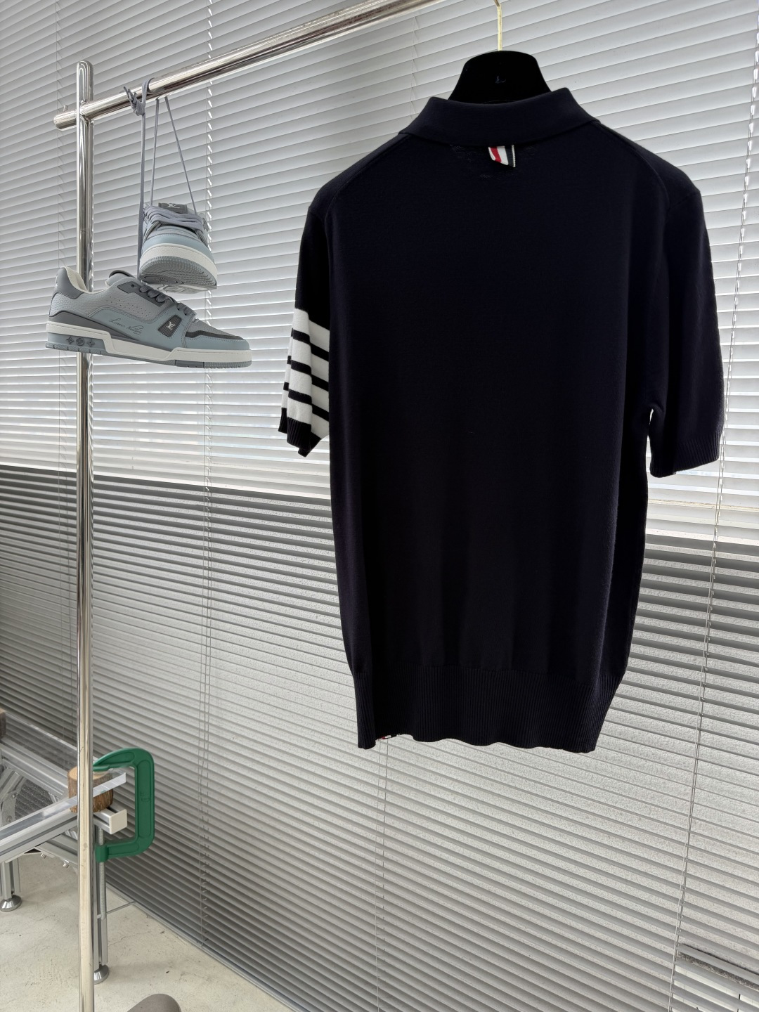 -TB 26SS网球拍针织Polo16针60支棉沙线精仿 把美式学院风焊在身上的针织短袖谁能拒绝一件自带