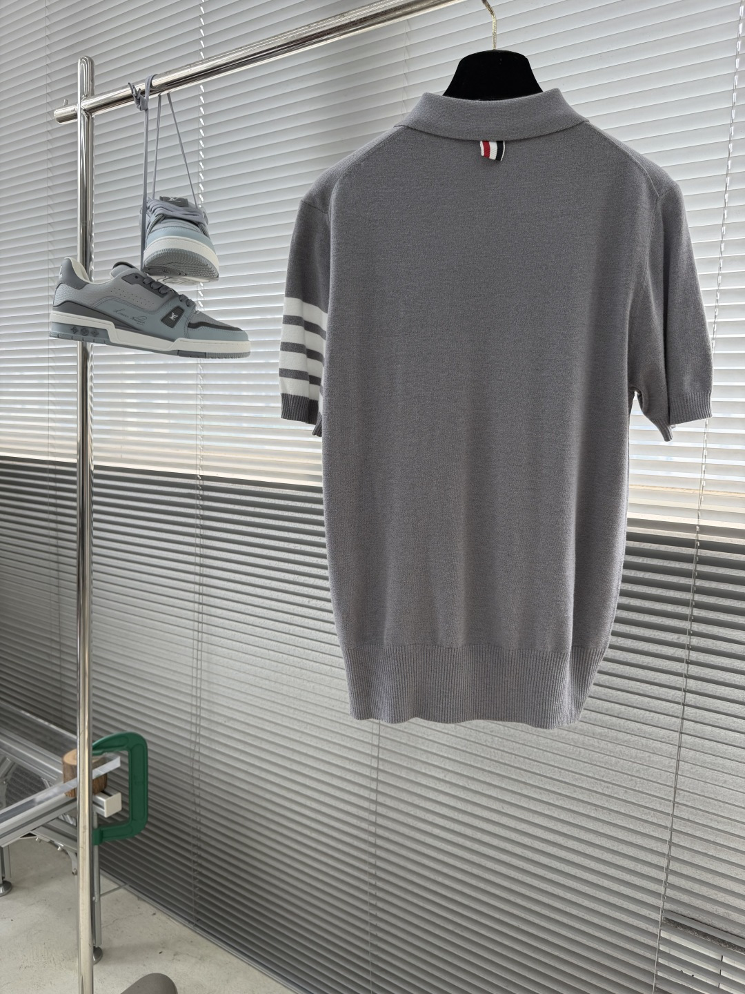 -TB 26SS网球拍针织Polo16针60支棉沙线精仿 把美式学院风焊在身上的针织短袖谁能拒绝一件自带