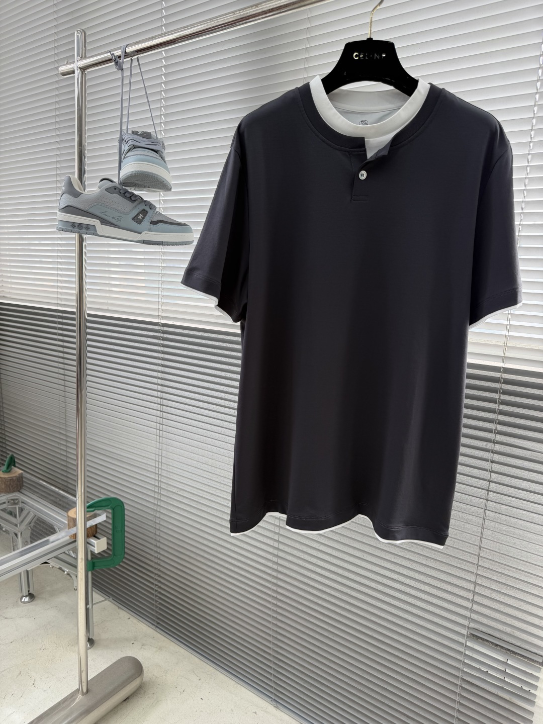 -Brunello Cucinelli BC 假两件圆领短袖T恤 2026SS早春新款短袖 男士日常出门