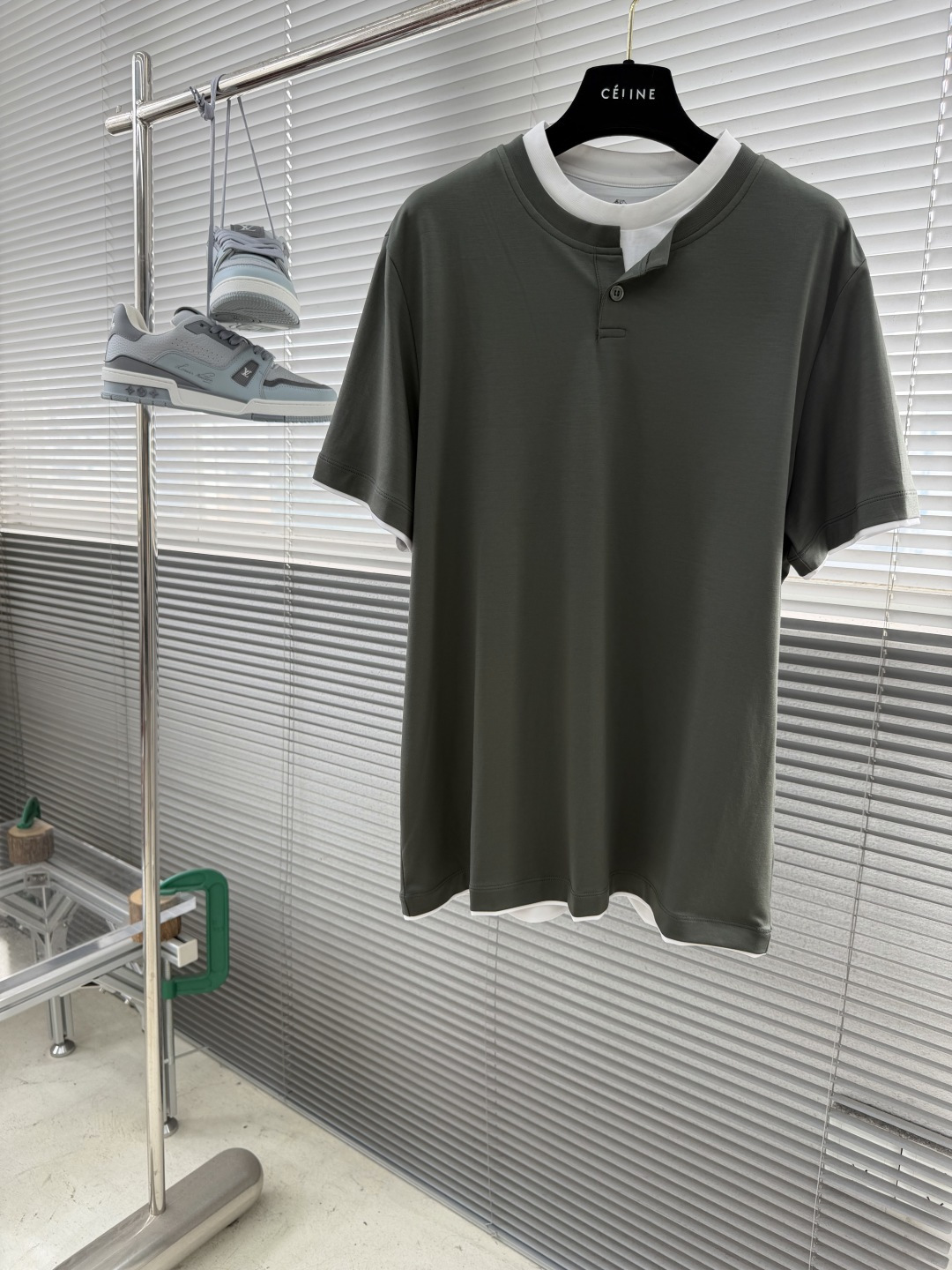 -Brunello Cucinelli BC 假两件圆领短袖T恤 2026SS早春新款短袖 男士日常出门