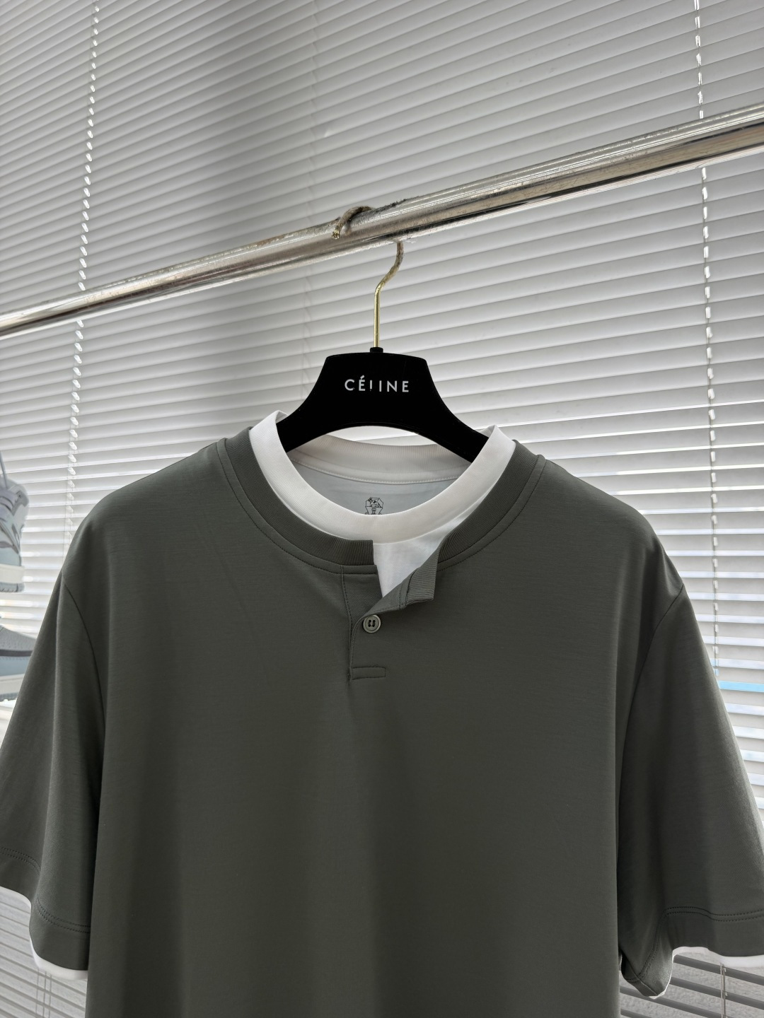 -Brunello Cucinelli BC 假两件圆领短袖T恤 2026SS早春新款短袖 男士日常出门