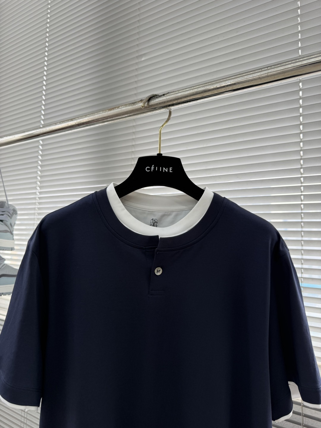 -Brunello Cucinelli BC 假两件圆领短袖T恤 2026SS早春新款短袖 男士日常出门