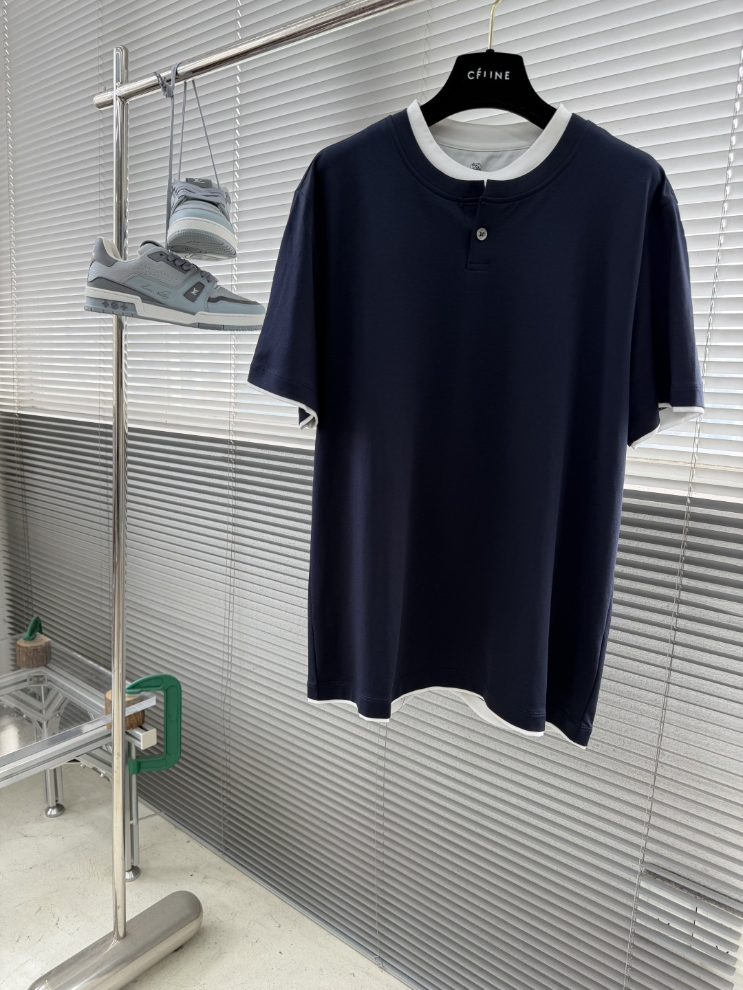 -Brunello Cucinelli BC 假两件圆领短袖T恤 2026SS早春新款短袖 男士日常出门