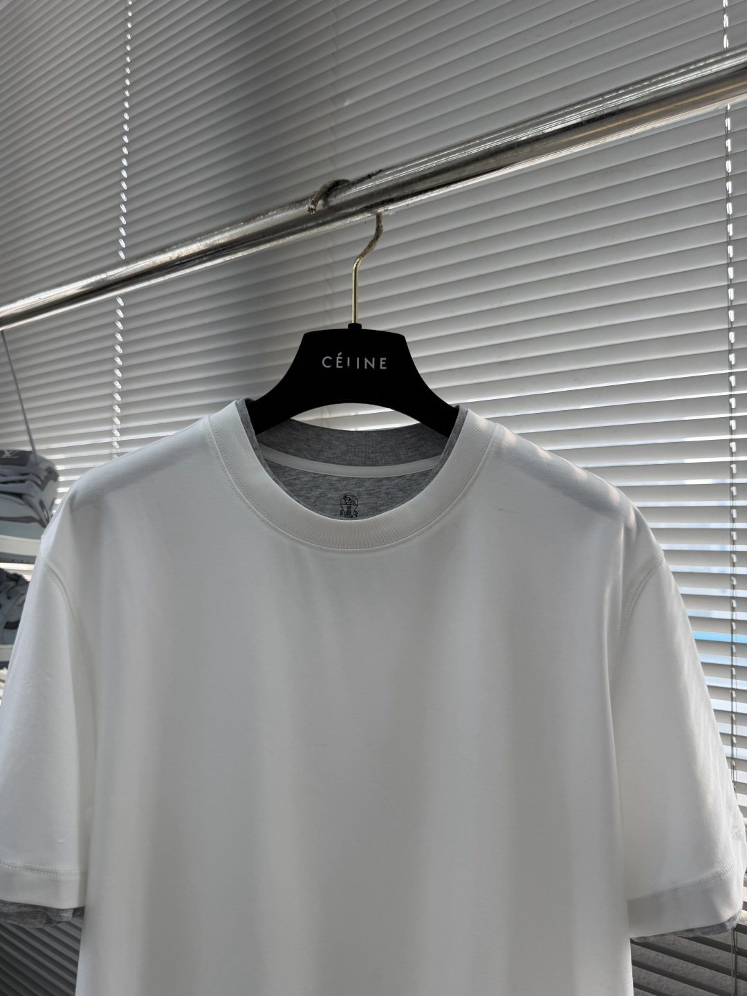 -Brunello Cucinelli BC 假两件圆领短袖T恤 2026SS早春新款短袖 男士日常出门