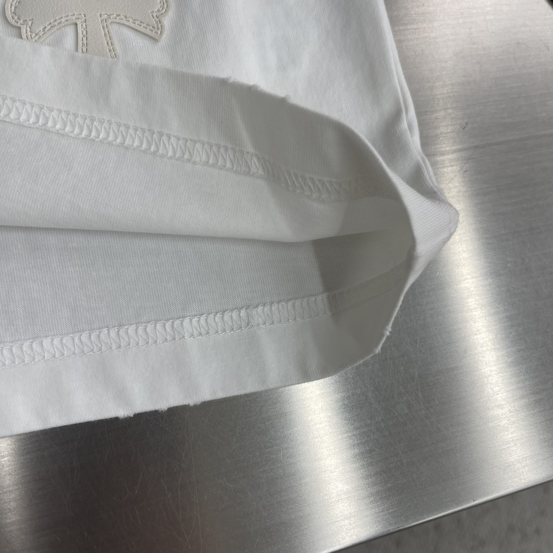 CH 克罗心 十字贴布元素短T棉感舒适度强皮质金属logo重工低调的时尚吖男女同款尺码：S-XL