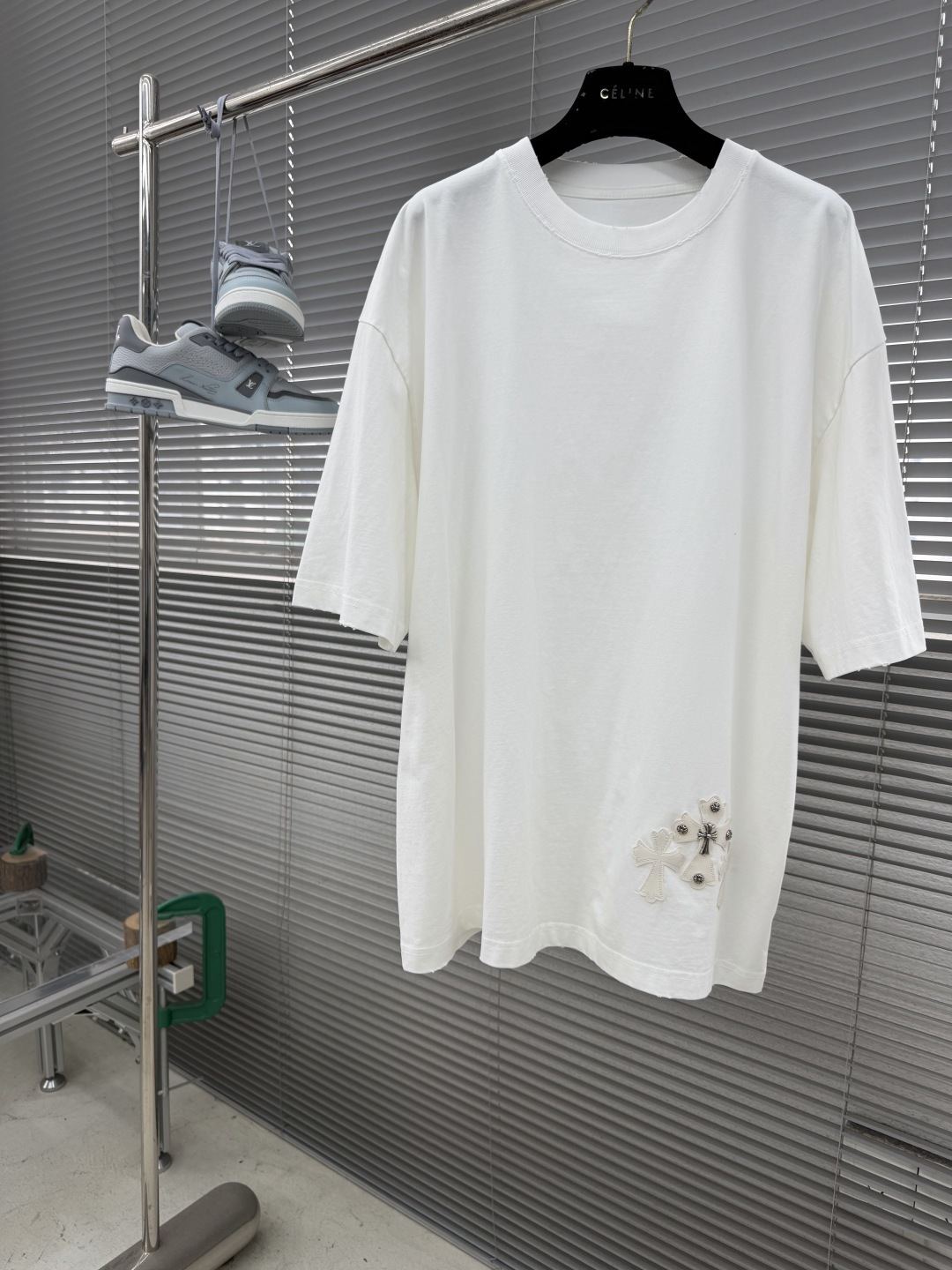 CH 克罗心 十字贴布元素短T棉感舒适度强皮质金属logo重工低调的时尚吖男女同款尺码：S-XL