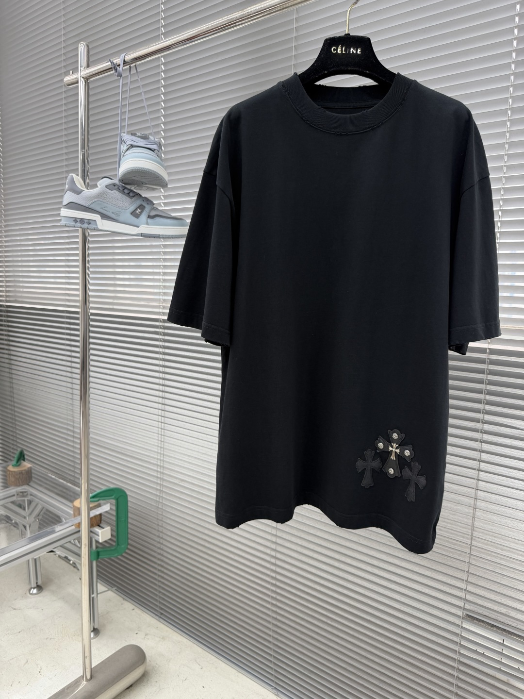 CH 克罗心 十字贴布元素短T棉感舒适度强皮质金属logo重工低调的时尚吖男女同款尺码：S-XL