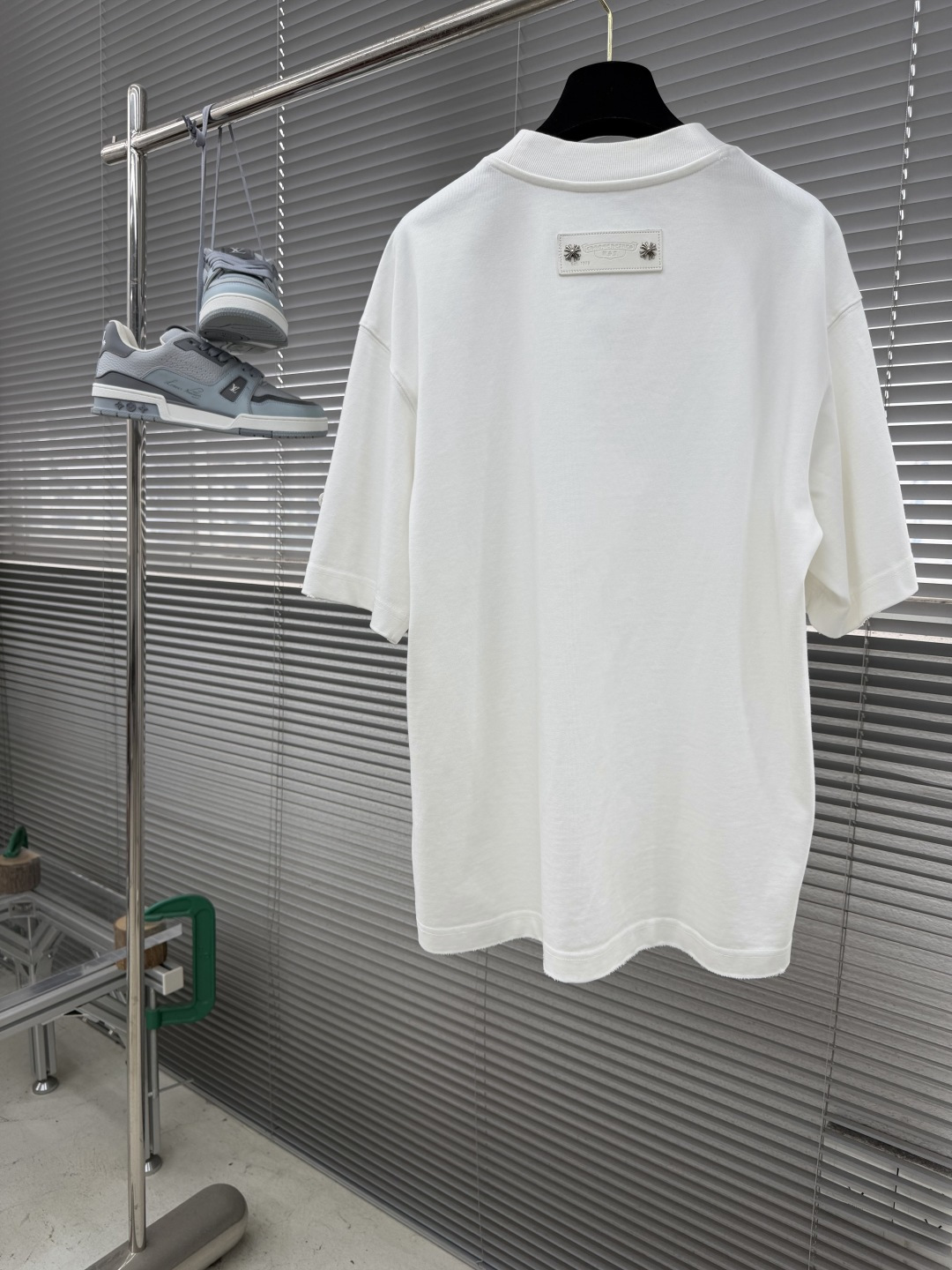 -CH 克罗心 十字架✝️元素短T纯棉高克重材质柔软洗水，舒适，质感足重工皮logo搭配柜柜感拉满爆款延