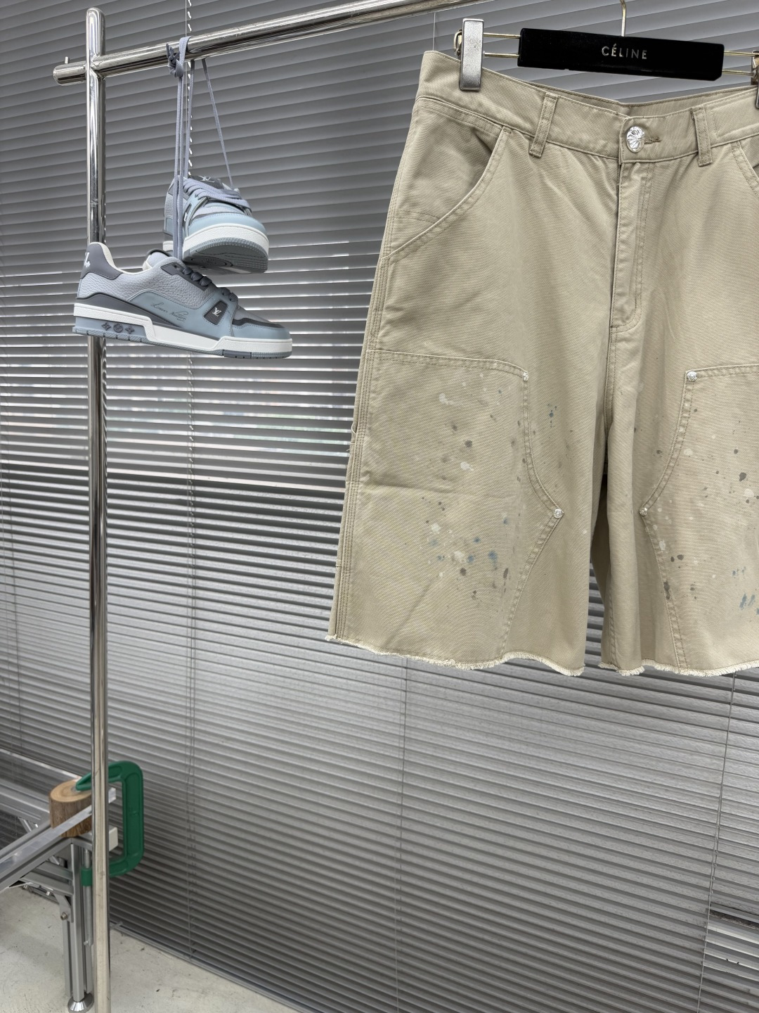 -CH 克罗心 泼墨工装短裤 | 低调奢华，细节控的终极选择​​专为追求个性与质感的你打造经典工装剪裁​