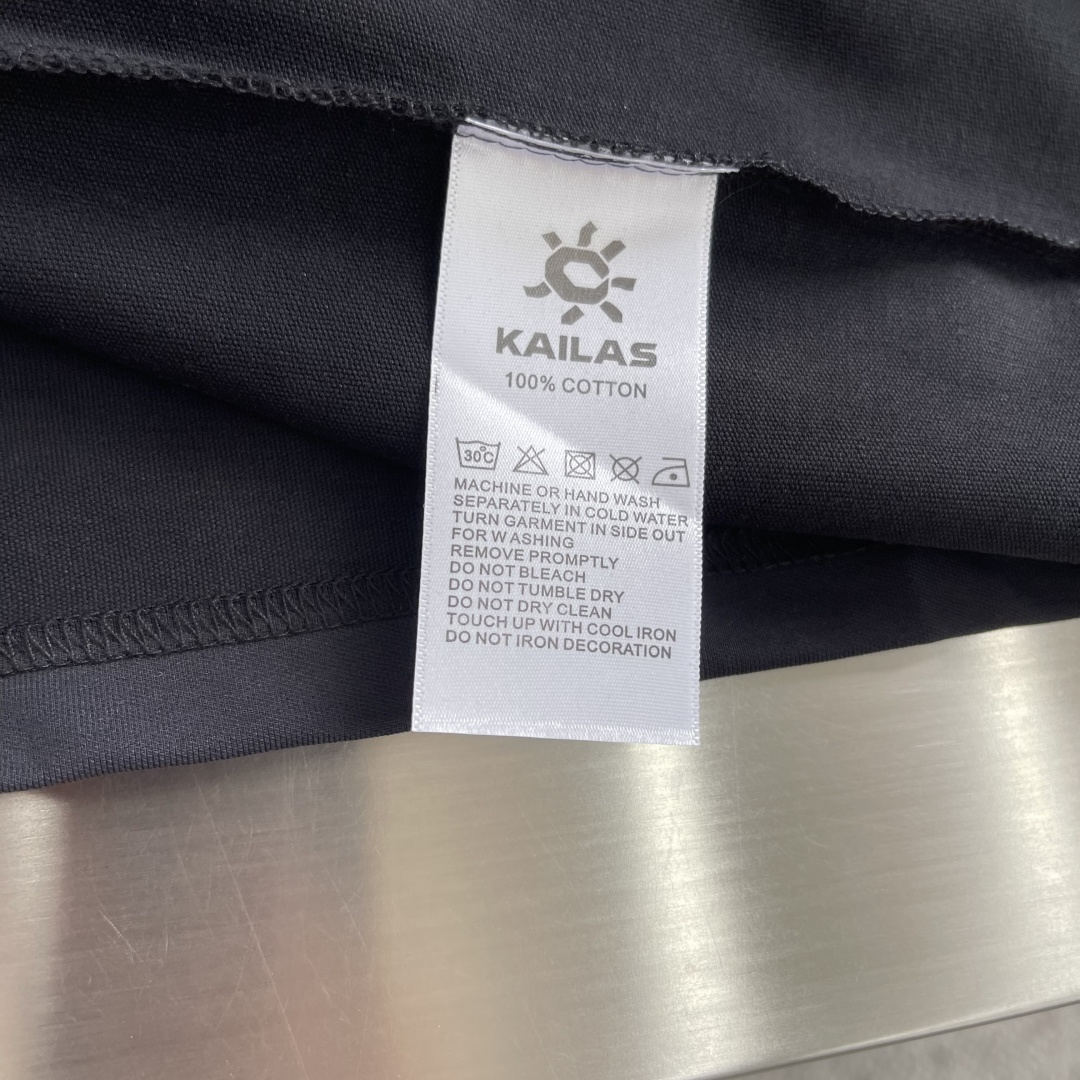 -KAILAS/凯乐石 男女印花LOGO速干圆领T恤情侣款透气运动圆领短袖户外与城市的双重舒适之选核心定