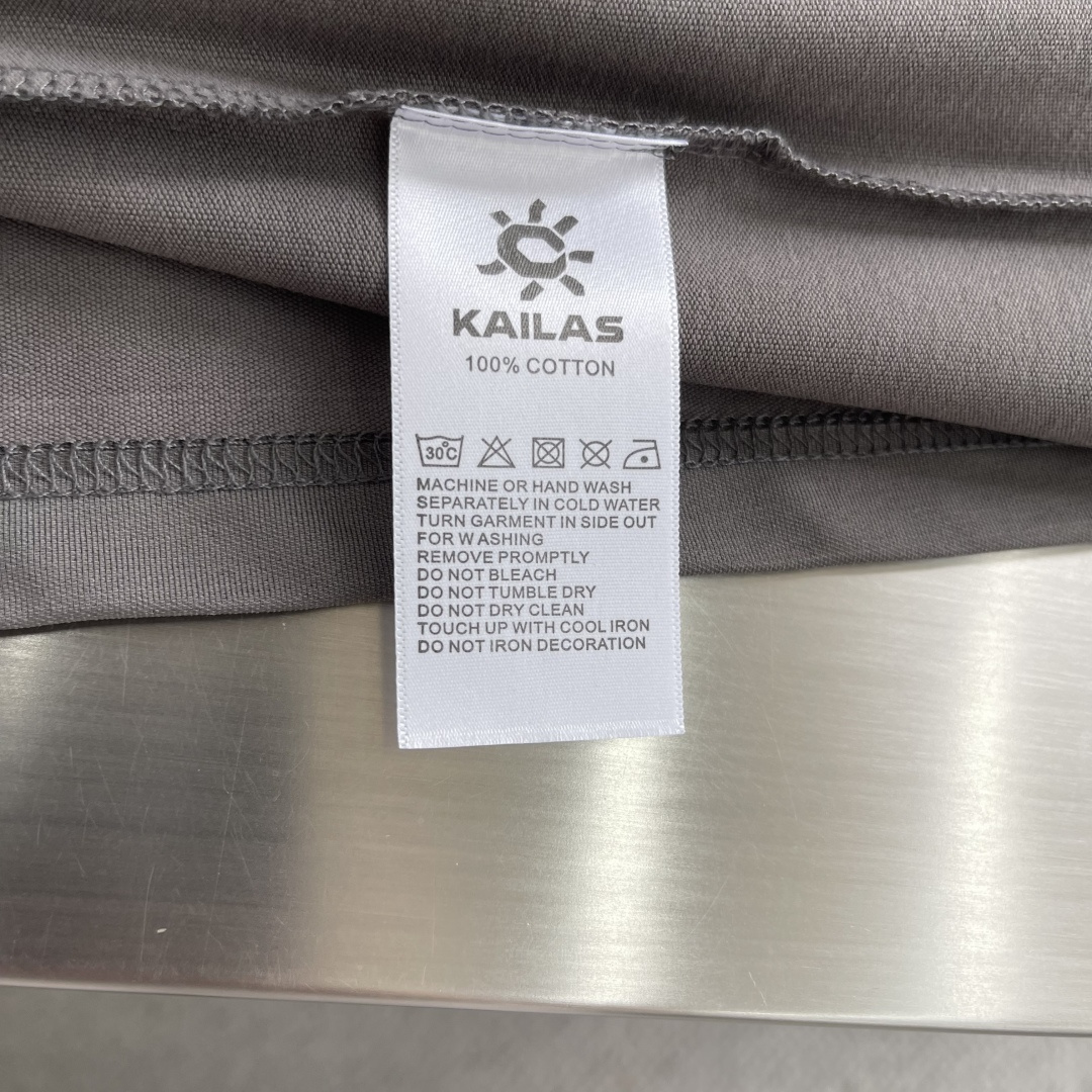-KAILAS/凯乐石 男女印花LOGO速干圆领T恤情侣款透气运动圆领短袖户外与城市的双重舒适之选核心定