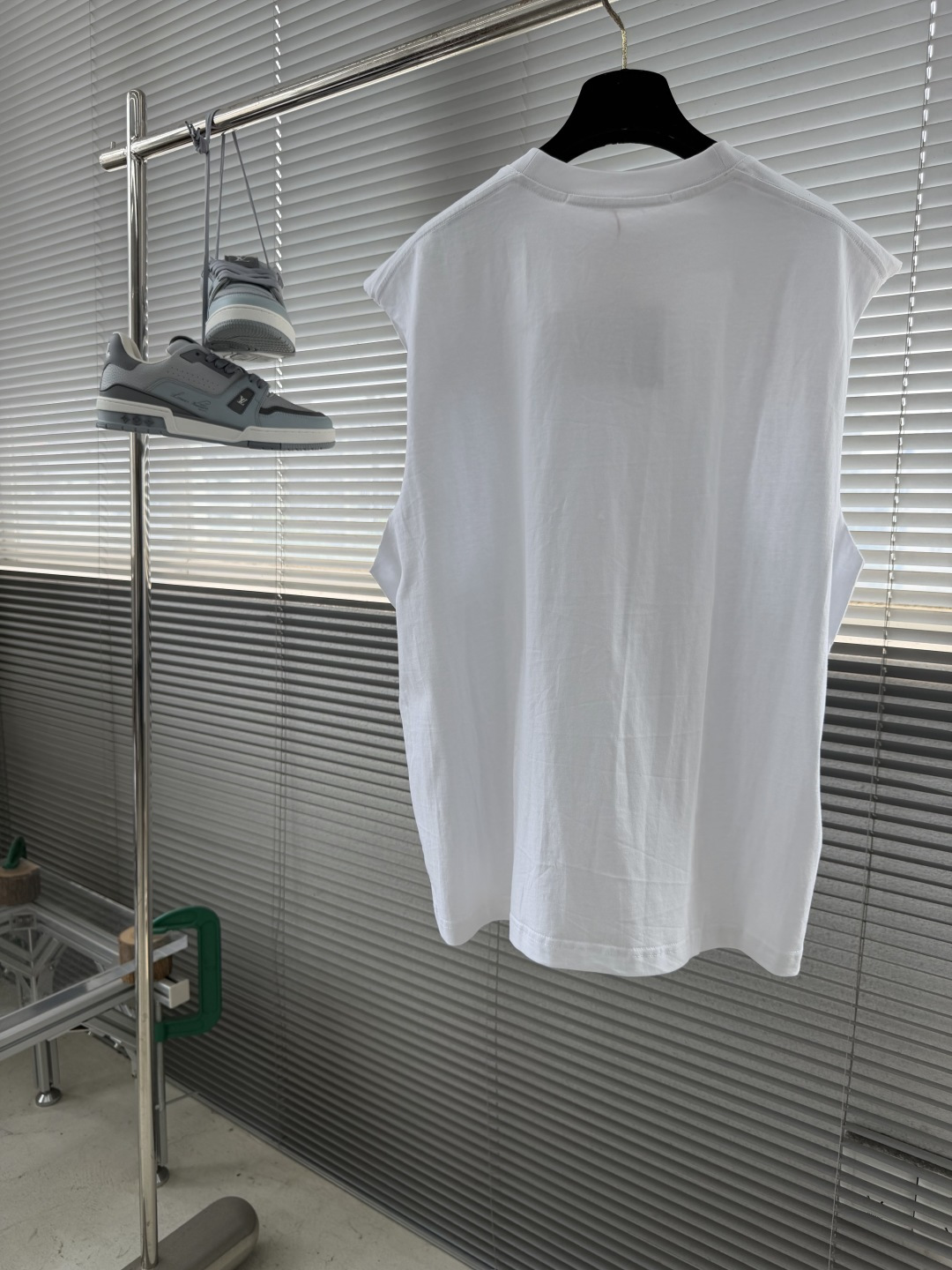 -Alexander Wang 徽标刺绣坎肩背心定制高支长绒棉 细腻柔软 舒适亲肤 以纯净无杂的本白为底