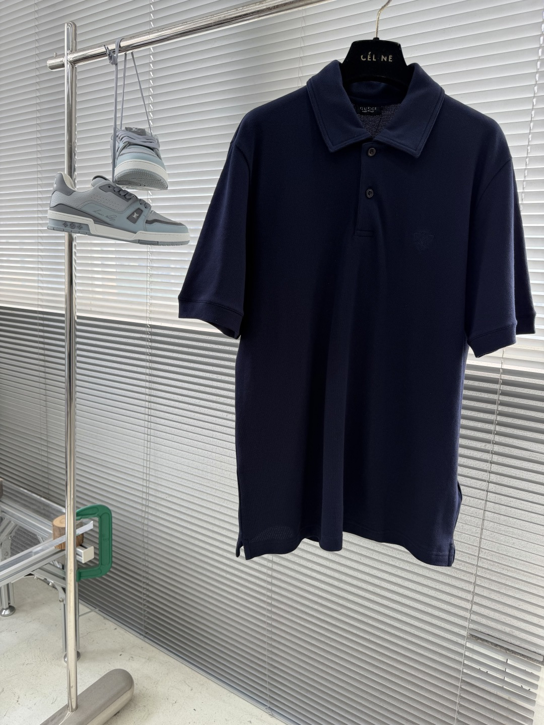 -GUCC 饰刺绣珠地棉翻领T恤。这款单品灵感源自La Famiglia的