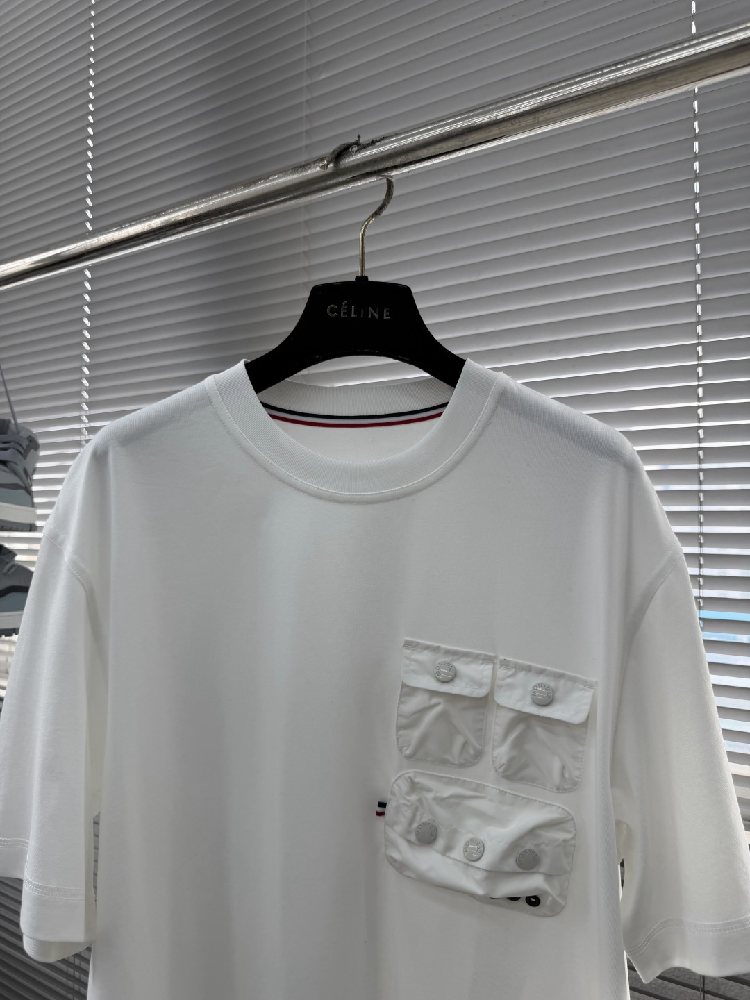 -mon 280克圆领短袖T恤经典胸口多功能性口袋设计，LOGO品牌章仔设计标识官方同步 高版本 高品质