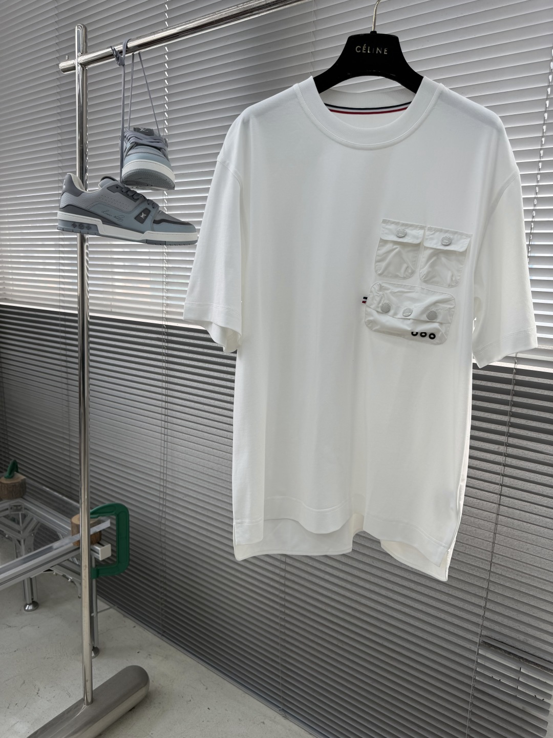 -mon 280克圆领短袖T恤经典胸口多功能性口袋设计，LOGO品牌章仔设计标识官方同步 高版本 高品质