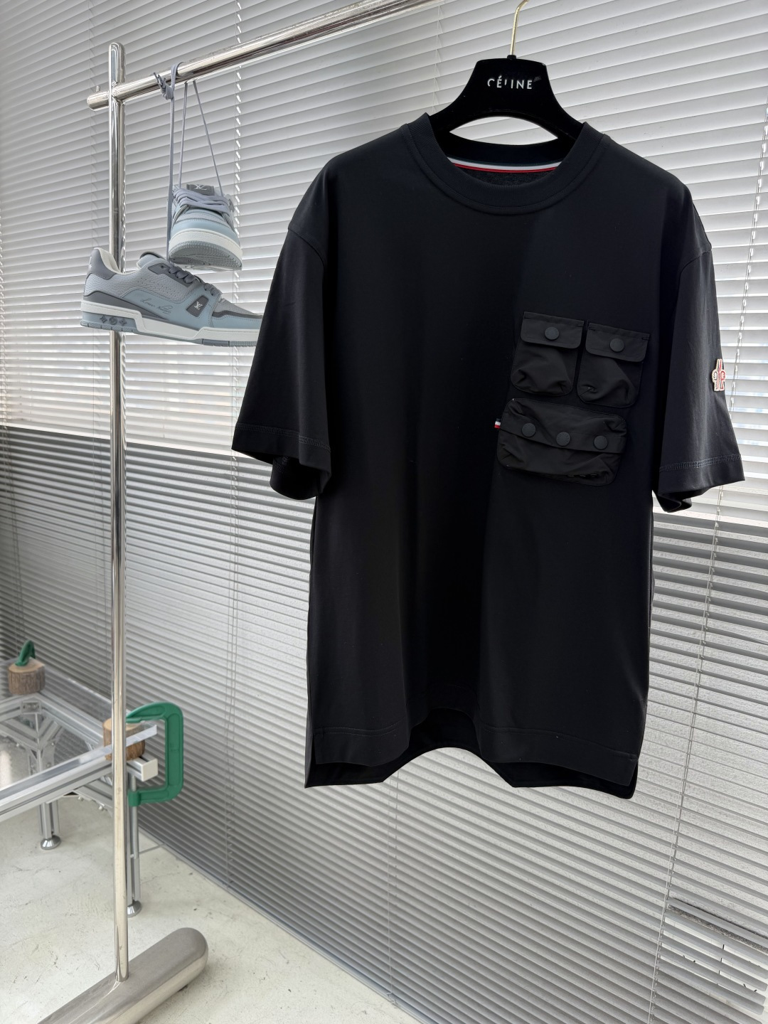 -mon 280克圆领短袖T恤经典胸口多功能性口袋设计，LOGO品牌章仔设计标识官方同步 高版本 高品质