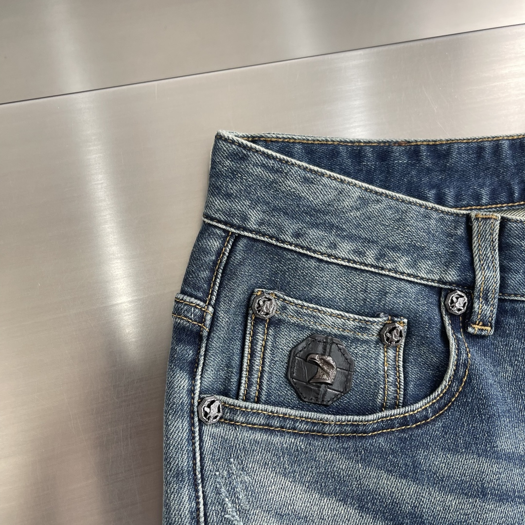 -SR 史蒂芬 26春夏季新品 市场独家订制牛仔裤！专属定制皮牌 高级品质 只有规模宏大的洗水工才能做出