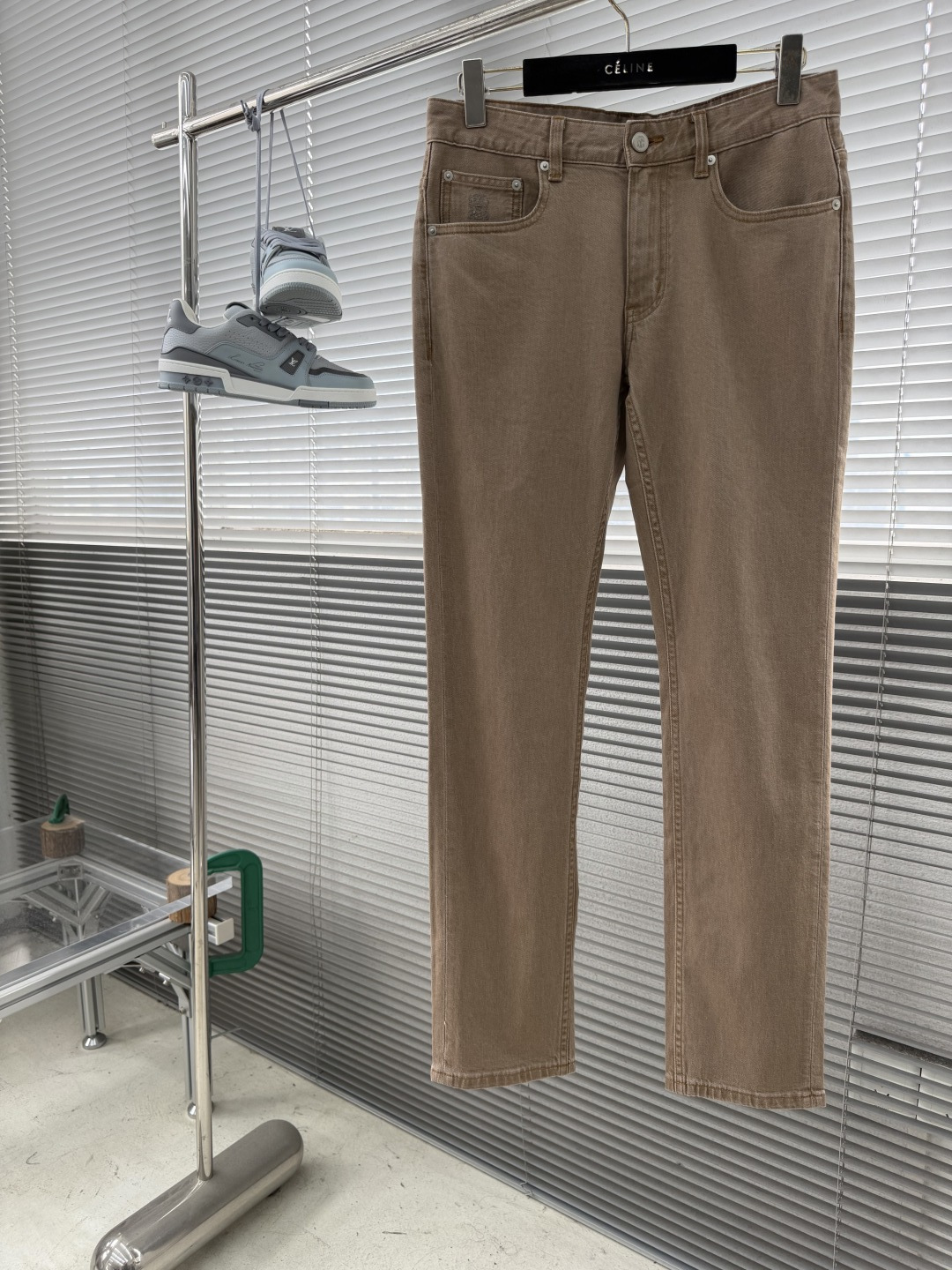 -BC 26春夏 美式复古咖色水洗牛仔裤男阿美咔叽小直筒牛仔男裤这款牛仔裤它的款式简约又百搭，怎么搭都不