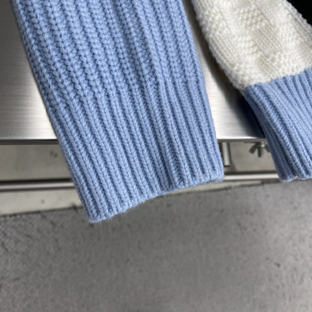 -驴牌 26ss新款春季系列 针织标识运动衫 毛衣 男女同款 高版本。码数：S.M.L.XL衣长6668