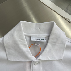 -Lacoste 鳄鱼徽标Polo衫定制琉光蜂萃棉 细腻柔软 舒适透气 纯粹本白为底 以极简质感 -Lacoste 鳄鱼徽标Polo衫定制琉光蜂萃棉 细腻柔软 舒适透气 纯粹本白为底 以极简质感