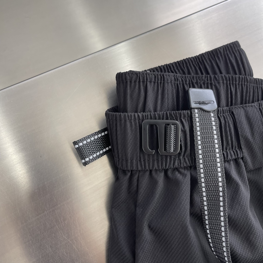 -Y-3 新款 工装长裤定制3M反光抽绳调节腰带反光logo印花➕织麦设计装饰 四位定点打褶呈现直筒阔腿