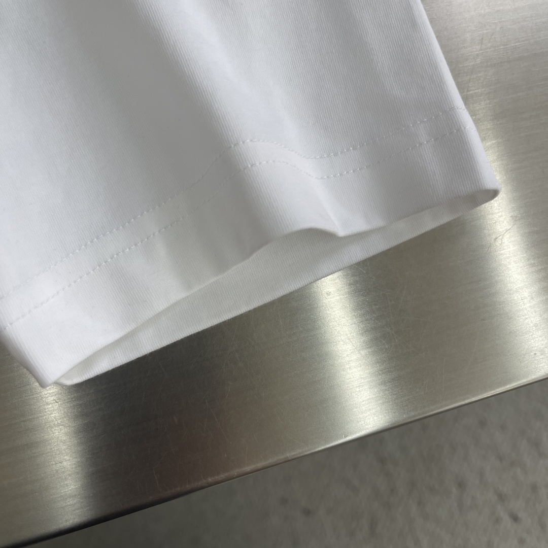 -RaLoro Pianah Lauren 26ss新款 纯色Logo刺绣直筒圆领短袖 T恤 男女同款码