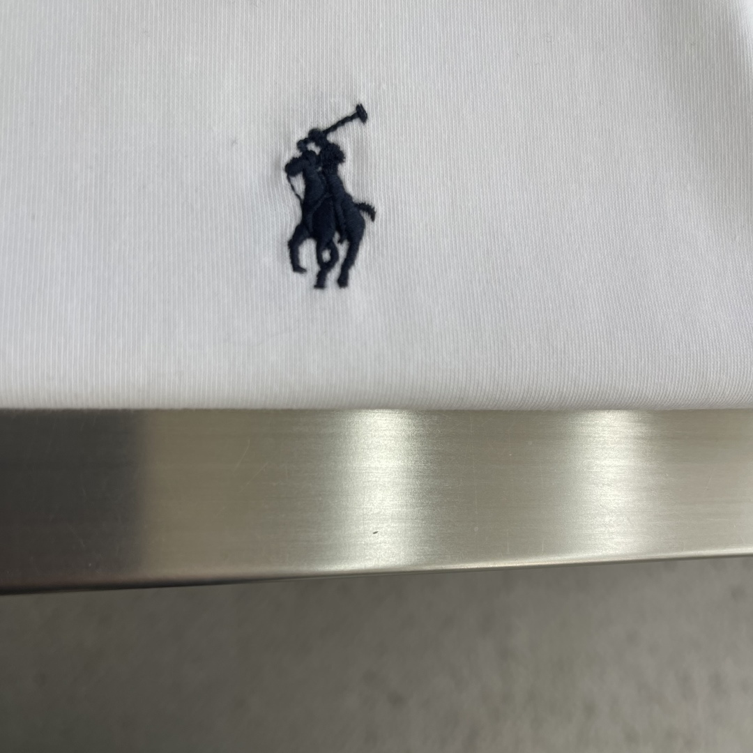 -RaLoro Pianah Lauren 26ss新款 纯色Logo刺绣直筒圆领短袖 T恤 男女同款码