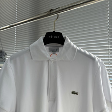 -Lacoste 鳄鱼徽标Polo衫定制琉光蜂萃棉 细腻柔软 舒适透气 纯粹本白为底 以极简质感 -Lacoste 鳄鱼徽标Polo衫定制琉光蜂萃棉 细腻柔软 舒适透气 纯粹本白为底 以极简质感