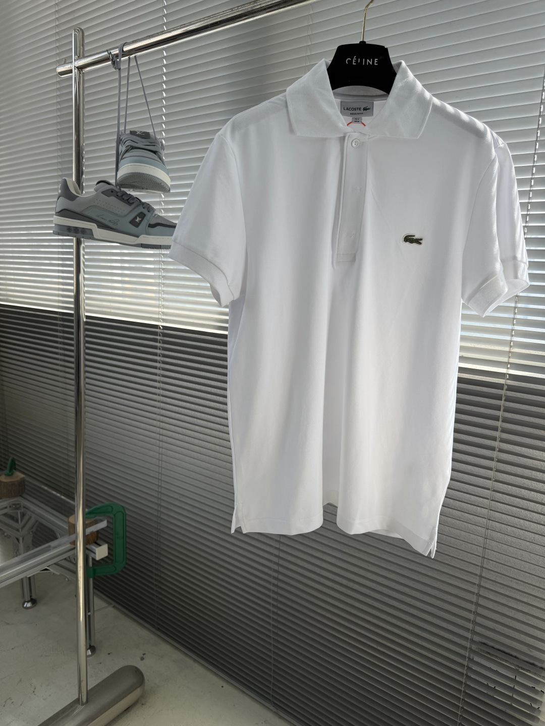 -Lacoste     鳄鱼徽标Polo衫定制琉光蜂萃棉 细腻柔软 舒适透气 纯粹本白为底 以极简质感