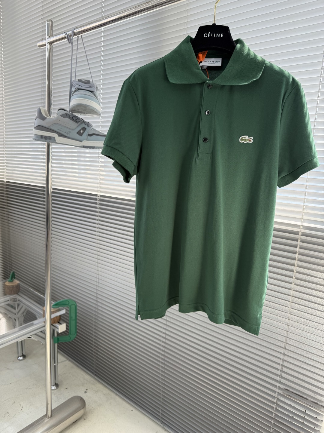 -Lacoste     鳄鱼徽标Polo衫定制琉光蜂萃棉 细腻柔软 舒适透气 纯粹本白为底 以极简质感