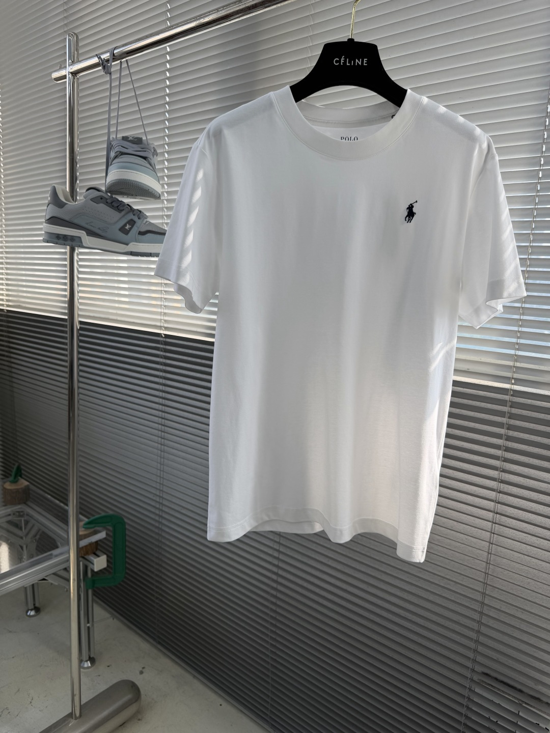 -RaLoro Pianah Lauren 26ss新款 纯色Logo刺绣直筒圆领短袖 T恤 男女同款码