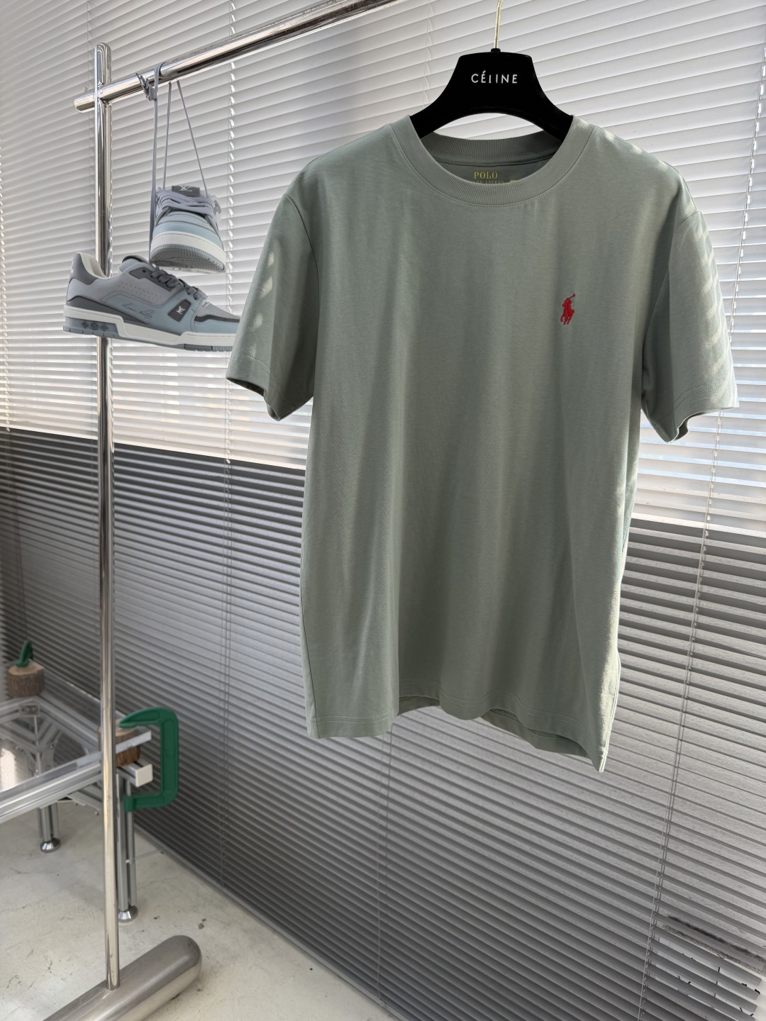 -RaLoro Pianah Lauren 26ss新款 纯色Logo刺绣直筒圆领短袖 T恤 男女同款码