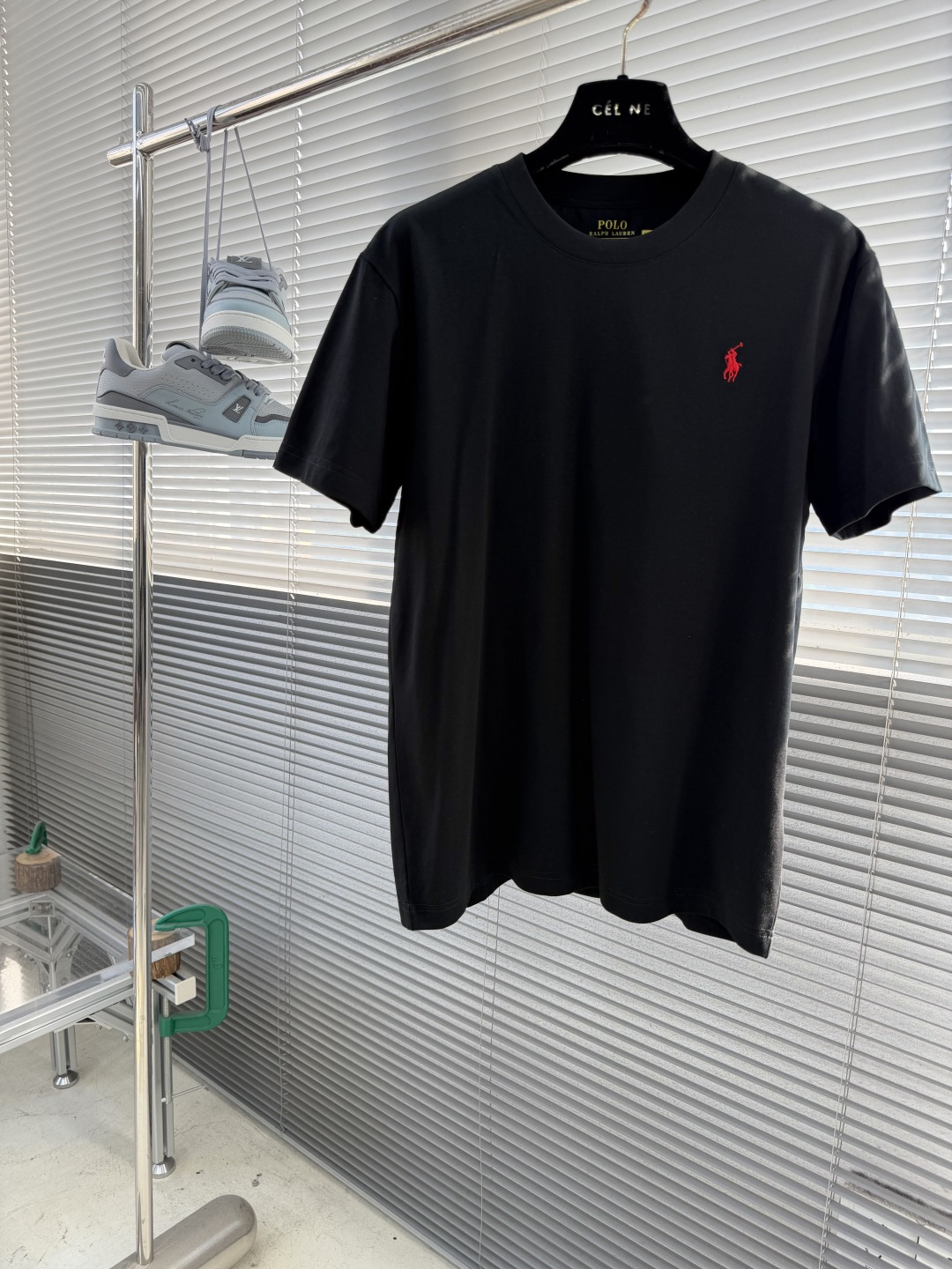 -RaLoro Pianah Lauren 26ss新款 纯色Logo刺绣直筒圆领短袖 T恤 男女同款码