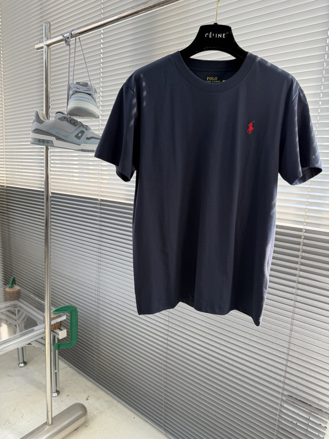 -RaLoro Pianah Lauren 26ss新款 纯色Logo刺绣直筒圆领短袖 T恤 男女同款码