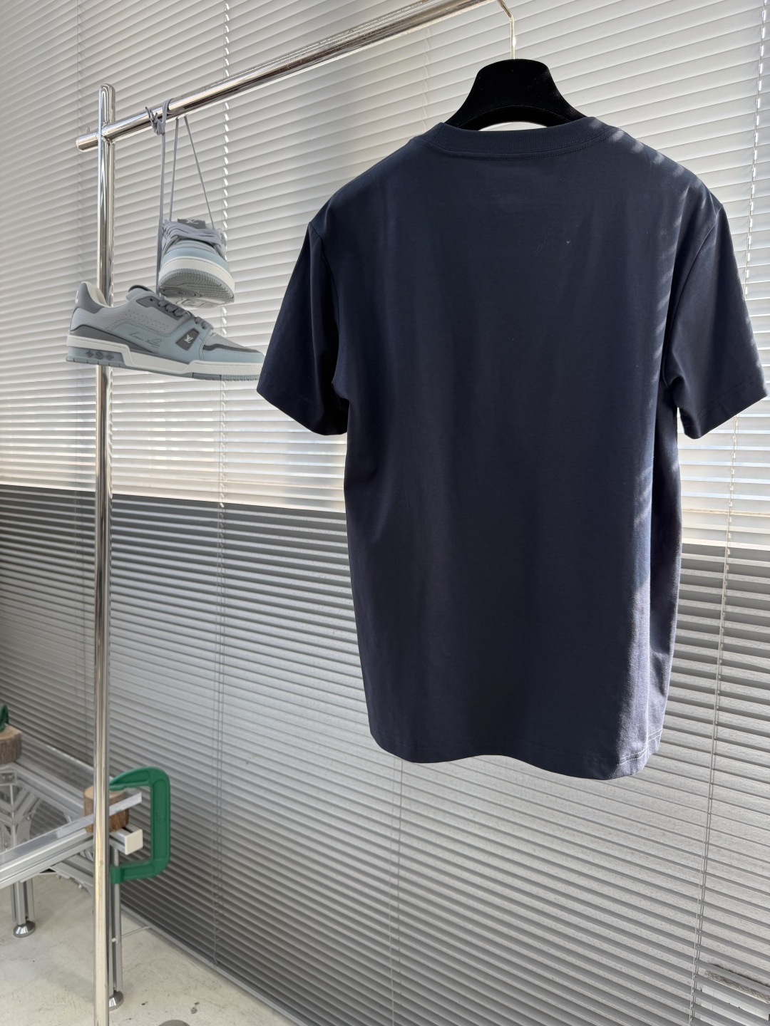 -RaLoro Pianah Lauren 26ss新款 纯色Logo刺绣直筒圆领短袖 T恤 男女同款码