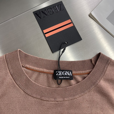 -Z Zegn 26SS春夏新款进口醋酸天丝混纺针织圆领毛衣,男士经典双杠标识提花休闲短袖T恤针织 -Z Zegn 26SS春夏新款进口醋酸天丝混纺针织圆领毛衣,男士经典双杠标识提花休闲短袖T恤针织