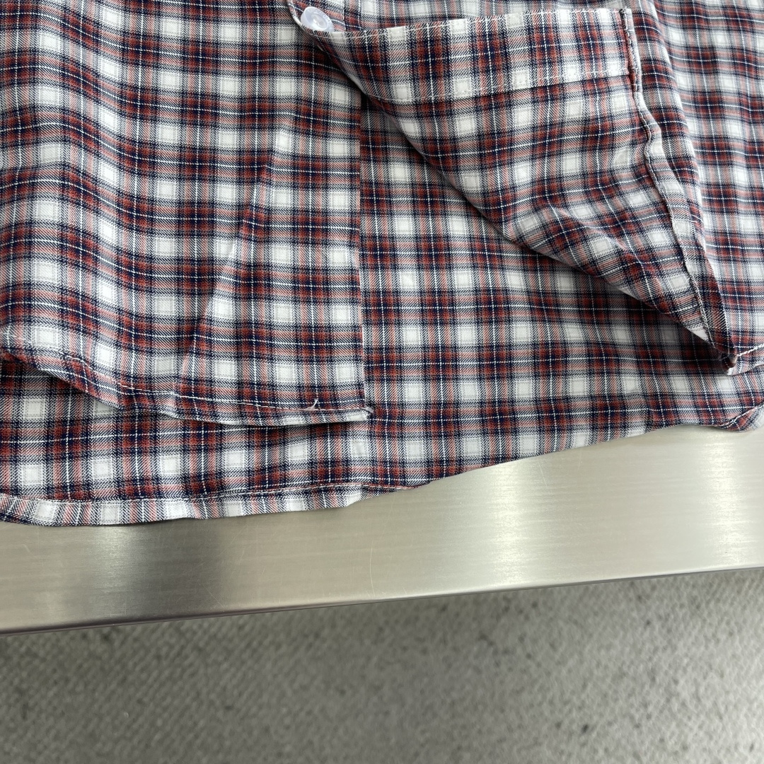 -Balenciag 26ss新款平纹针织面料拼接长袖单排扣 衬衫 宽松版型 高版本。码数：XS.S.M