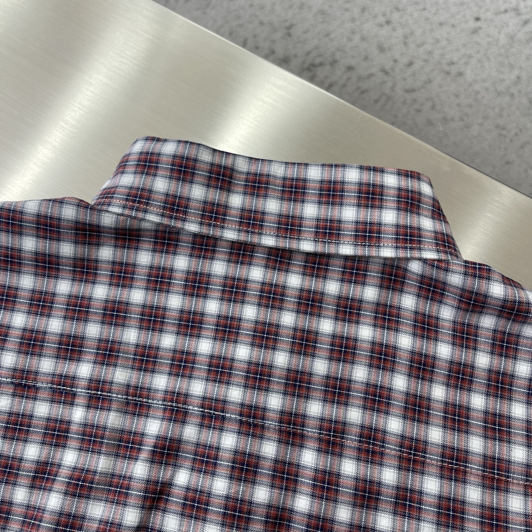 -Balenciag 26ss新款平纹针织面料拼接长袖单排扣 衬衫 宽松版型 高版本。码数：XS.S.M