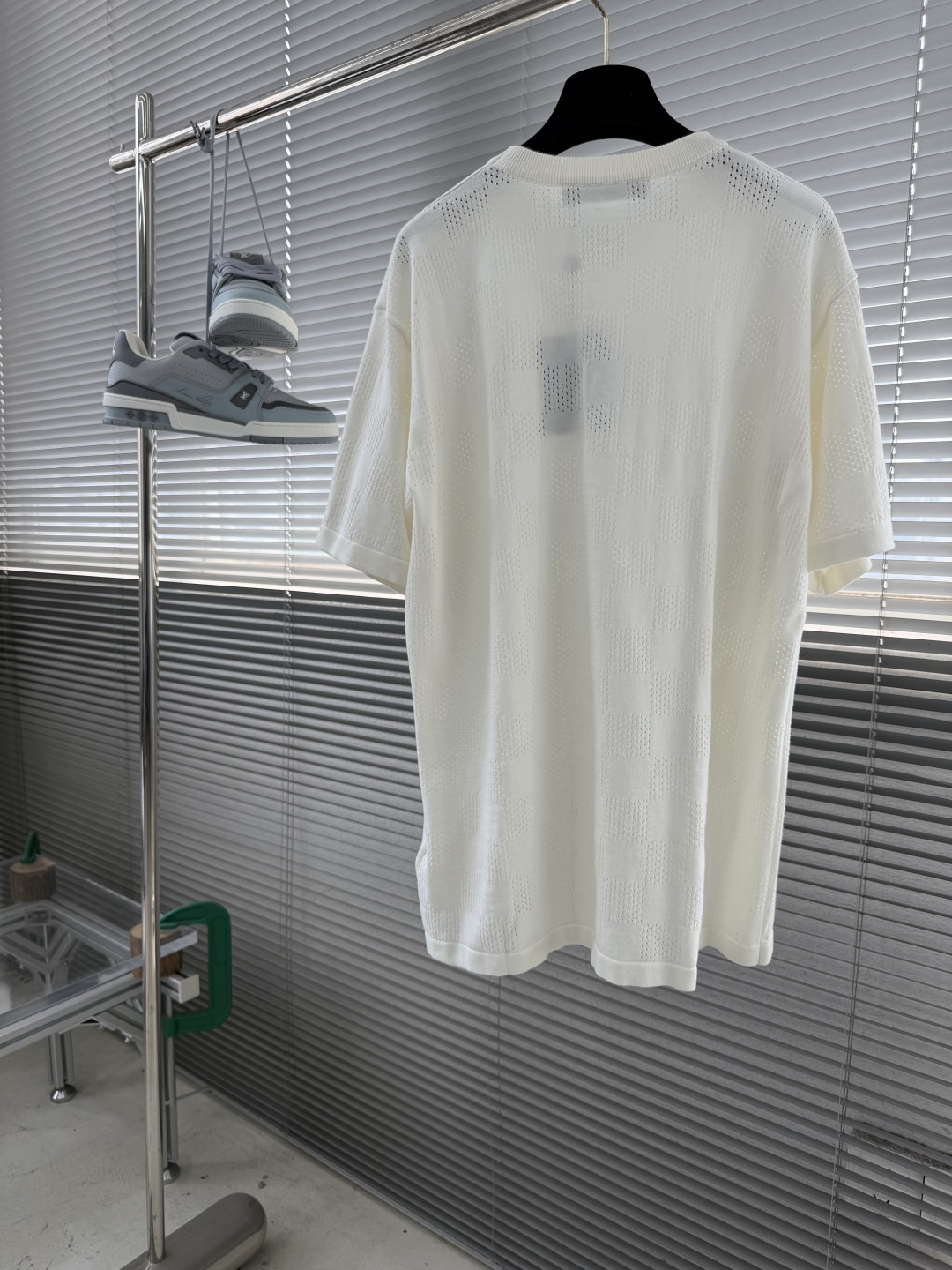 -驴牌 26ss新款夏季系列 棋盘格短袖圆领 T恤 男款 高版本。码数：S.M.L.XL衣长687072