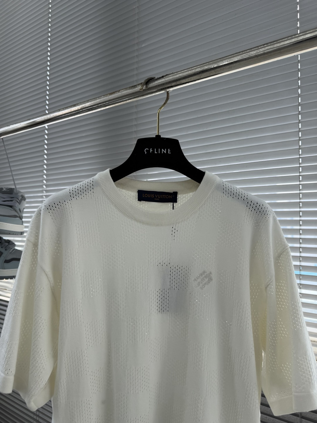 -驴牌 26ss新款夏季系列 棋盘格短袖圆领 T恤 男款 高版本。码数：S.M.L.XL衣长687072