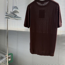 -Z Zegn 26SS春夏新款进口醋酸天丝混纺针织圆领毛衣,男士经典双杠标识提花休闲短袖T恤针织 -Z Zegn 26SS春夏新款进口醋酸天丝混纺针织圆领毛衣,男士经典双杠标识提花休闲短袖T恤针织