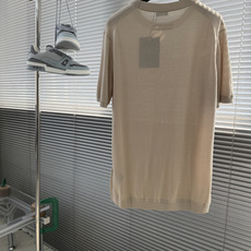 -Z Zegn 26SS春夏新款进口醋酸天丝混纺针织圆领毛衣,男士经典双杠标识提花休闲短袖T恤针织 -Z Zegn 26SS春夏新款进口醋酸天丝混纺针织圆领毛衣,男士经典双杠标识提花休闲短袖T恤针织