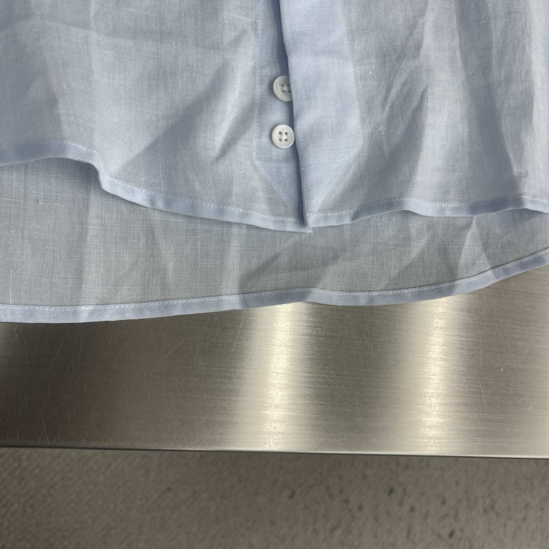 Loro Piana 春夏新款男士亚麻衬衫,老钱风氛围感直接拉满 6