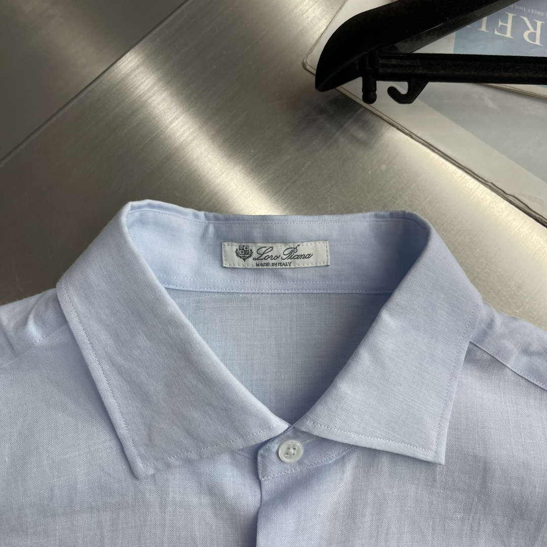 Loro Piana 春夏新款男士亚麻衬衫,老钱风氛围感直接拉满 3